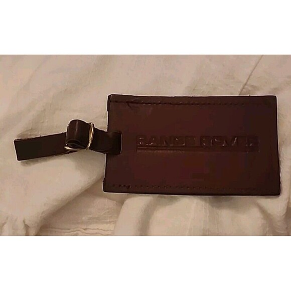 Range Rover Leather Luggage Tag W/ Buckle Closure